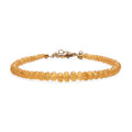 D'Joy AAA Brazilian Heliodor 30.00 ctw Beaded Bracelet in 18K Vermeil Yellow Gold Over Sterling Silver (7.25-9.25In) - Sticky add to cart bar