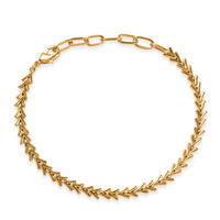 EverTrue Bronzella Collection Chevron Bracelet in 18K YG Plated Bronze (6.50 In)