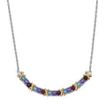 EverTrue African Amethyst Necklace (18-20 Inches) in 18K YG Plated and Platinum Bond 3.00 ctw - Sticky add to cart bar