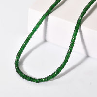 Certified and Appraised Rhapsody AAAA Tsavorite Garnet 58.00 ctw Beaded Necklace in 950 Platinum 18 Inches