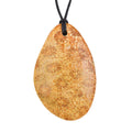 Freeform Hand Polished Coral Fossil Jasper 64.00 ctw with Adjustable Black Cord Necklace - Sticky add to cart bar