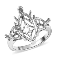 950 Platinum Mounting Ring (Size 7.0) (7.76 g)