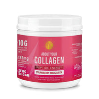 About Your Collagen Peptide Energy Supplement 40 sv with Electric Frother- Strawberry Margarita