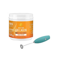About Your Collagen Peptide Energy Supplement 40 sv with Electric Frother- Mango Passion