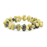 Peanut Yellow Turquoise Beaded Stretch Bracelet 106.90 ctw