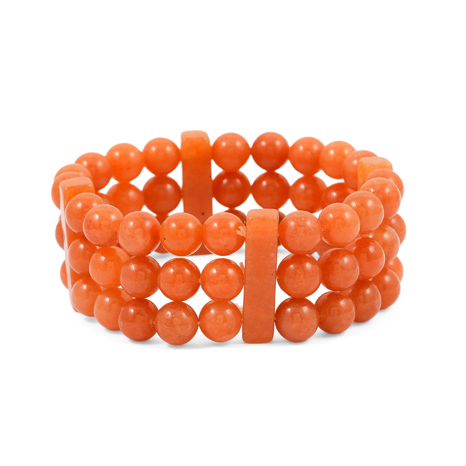 Red Aventurine Stretch Bracelet 260.30 ctw