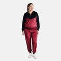 Lee Hanton 2 Piece Color Block Valour Set- Burgundy and Black - Large - Sticky add to cart bar