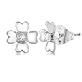 Luxuriant Lab Grown Diamond G-H SI 0.10 ctw Earrings in Rhodium Over Sterling Silver - Sticky add to cart bar