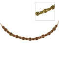 EverTrue Autumn Alexite 19.00 ctw Necklace in 18K YG Plated with ION Plated YG Stainless Steel 18-20 Inches - Sticky add to cart bar