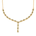 D'Joy Demantoid Garnet and Moissanite 4.15 ctw Forest Flame Y-Necklace in 18K Vermeil Yellow Gold Over Sterling Silver 18 Inches - Sticky add to cart bar