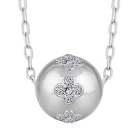 Luxuriant Lab Grown Diamond Necklace (18-20 Inches) in Sterling Silver 1.00 ctw