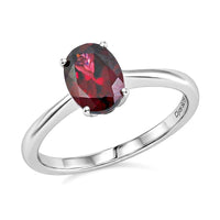 Orissa Rhodolite Garnet 1.75 ctw Ring in Platinum Over Sterling Silver