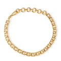 EverTrue Bronzella Collection Timeless Power Link Bracelet in 18K YG Plated Bronze (6.75-8.25In) - Sticky add to cart bar