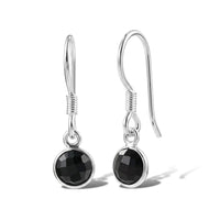 Briolitte Cut Green Onyx Earrings in Sterling Silver 1.60 ctw