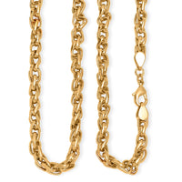 EverTrue Bronzella Collection Intreccio Milano Chain Necklace in 18K YG Plated Bronze 20 Inches