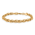 EverTrue Bronzella Collection Intreccio Milano Chain Bracelet in 18K YG Plated Bronze (7.25 In) - Sticky add to cart bar
