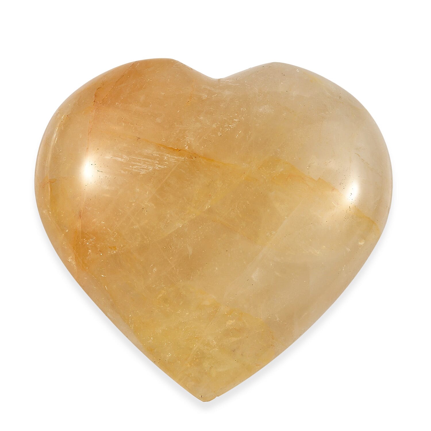 Yellow Hematoid Heart Freeform 367.00 ctw