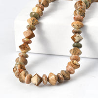 EverTrue Unakite, Picture Jasper Necklace (18 Inches) in 18K YG Plated 210.00 ctw