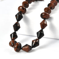 EverTrue Mahagooni Jasper, Thai Black Spinel Necklace (18 Inches) in 18K YG Plated 190.00 ctw
