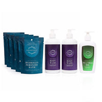 Valentine Special Soakness Luxury Bundle Hydrogen Peroxide Bath (5pk x4oz) & Duo Body Wash (2 x16oz)