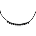 EverTrue Thai Black Spinel Royal Midnight Necklace (18-20 Inches) in Platinum Bond 50.00 ctw - Sticky add to cart bar