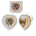 AAA Turkizite and Luxuriant Lab Grown Diamond G-H SI 2.20 ctw Earrings in 18K Vermeil Yellow Gold Over Sterling Silver - Sticky add to cart bar