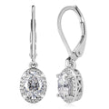 EverTrue Moissanite 1.60 ctw Solitaire Lever Back Earrings in Platinum Bond - Sticky add to cart bar