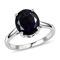 Luxoro 10K White Gold AAA Catalina Iolite Ring (Size 10.0) 3.60 ctw