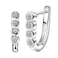 Luxuriant Lab Grown Diamond G-H SI 0.50 ctw Fancy Earrings in Rhodium Over Sterling Silver (Del. In 10-12 Days) - Sticky add to cart bar