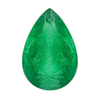 Certified & Appraised AAAA Kagem Zambian Emerald (Pear Free Size) 5.00 ctw