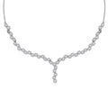 D'Joy White Topaz 27.60 ctw Necklace in Rhodium Over Sterling Silver 18-20 Inches - Sticky add to cart bar