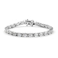 EverTrue Lab Created Pink Sapphire Linear Bracelet in 18K RG Plated (7.25 In) 17.60 ctw - Sticky add to cart bar