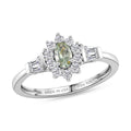 D'Joy Narsipatnam Alexandrite, Moissanite Ring in Rhodium Over Sterling Silver (Size 10.0) 0.60 ctw - Sticky add to cart bar