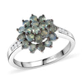 D'Joy Narsipatnam Alexandrite, Moissanite Ring in Rhodium Over Sterling Silver (Size 6.0) 1.15 ctw - Sticky add to cart bar