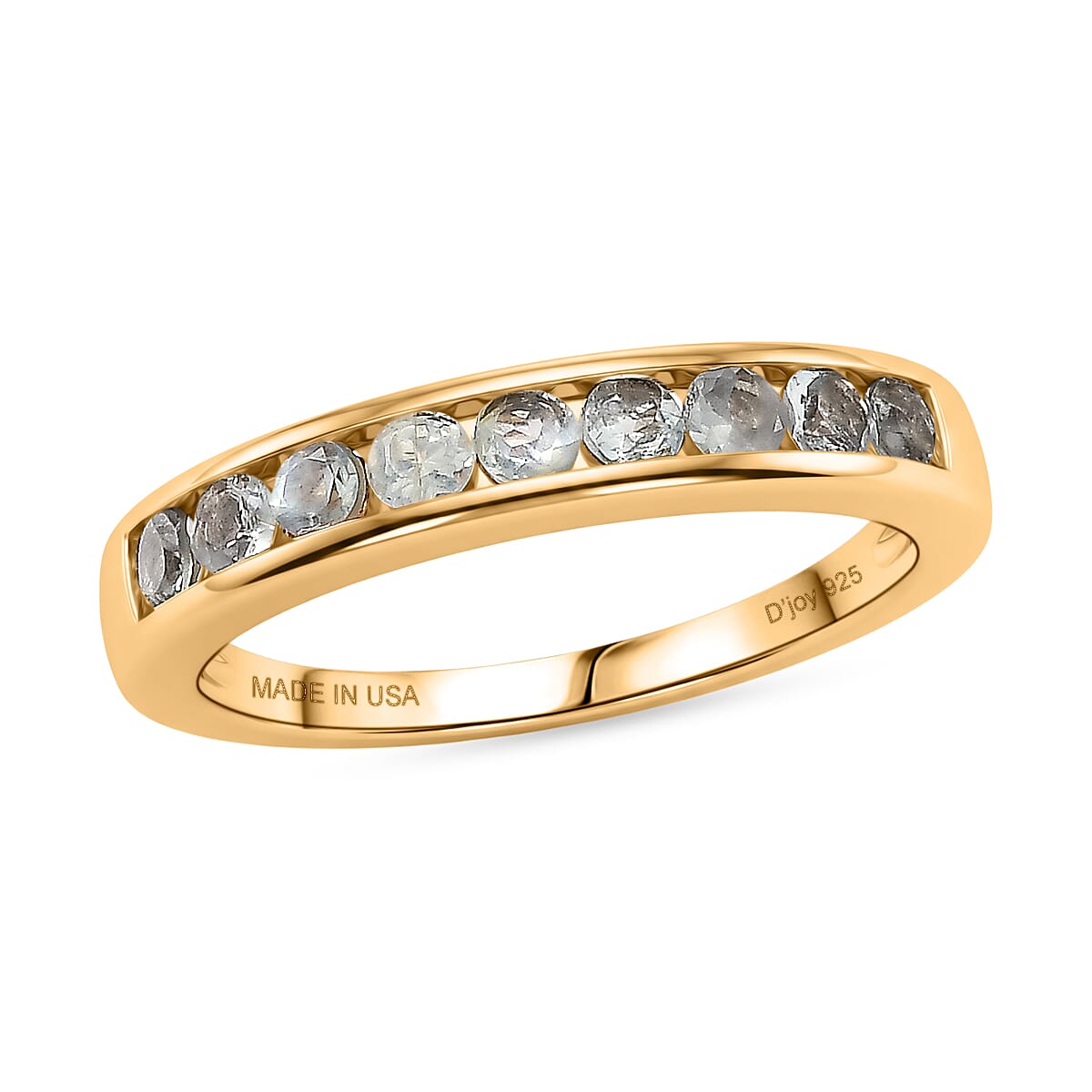 D'Joy Narsipatnam Alexandrite Ring in 18K Vermeil YG Over Sterling Silver (Size 10.0) 0.80 ctw