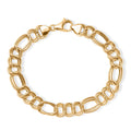 Oval Link Bracelet in 10K Yellow Gold (7.25 In) 4.16 Grams - Sticky add to cart bar