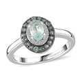 Narsipatnam Alexandrite, Luxuriant Lab Grown Diamond (G-H, SI) Ring in Rhodium Over Sterling Silver (Size 10.0) 1.25 ctw - Sticky add to cart bar