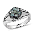 D'Joy Narsipatnam Alexandrite Men's Ring in Rhodium Over Sterling Silver (Size 10.0) 0.90 ctw - Sticky add to cart bar