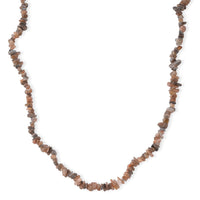 Multi Moonstone Beaded Necklace (32 Inches) with Lobster Lock in Stainless Steel 355.00 ctw