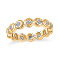 Luxuriant Lab Grown Diamond (G-H, SI) Ring in 18K Vermeil YG Over Sterling Silver (Size 7.0) 0.90 ctw - Sticky add to cart bar