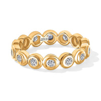 Luxuriant Lab Grown Diamond (G-H, SI) Ring in 18K Vermeil YG Over Sterling Silver (Size 7.0) 0.90 ctw