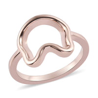 14K RG Over Sterling Silver Ring (Size 6.5) (2.60 g)
