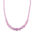 D'Joy Kunzite 400.00 ctw Beaded Necklace in Rhodium Over Sterling Silver (20-22 Inches) - Sticky add to cart bar