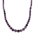 D'Joy Bi-Color Amethyst 215.00 ctw Beaded Necklace in Rhodium Over Sterling Silver (20 Inches) - Sticky add to cart bar