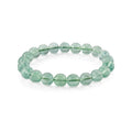 Green Fluorite 155.00 ctw Beaded Stretch Bracelet - Sticky add to cart bar