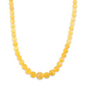 D'Joy Yellow Fluorite 550.00 ctw Beaded Necklace (20 Inches) in 14K YG Over Sterling Silver - Sticky add to cart bar