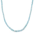 D'Joy Larimar 179.00 ctw  Beaded Necklace in Rhodium Over Sterling Silver (20 Inches) - Sticky add to cart bar