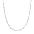 D'Joy American Herkimar Quartz 76.50 ctw Beaded Necklace in Rhodium Over Sterling Silver (24 Inches) - Sticky add to cart bar