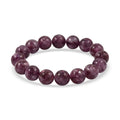 Purple Lepidolite 240.00 ctw Beaded Stretch Bracelet - Sticky add to cart bar