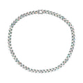 D'Joy Premium Ethiopian Welo Opal and Kagem Zambian Emeral 36.35 ctw Necklace in Rhodium Over Sterling Silver 18 Inches - Sticky add to cart bar